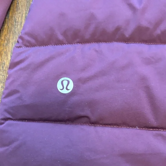 Lululemon Athletica Maroon Hooded Puffer Jacket - Picture 5 of 9